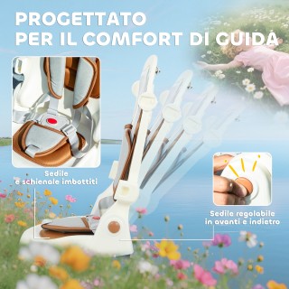 AIYAPLAY Παιδικό Τρίκυκλο 5 σε 1 με Λαβή Προώθησης και Αποσπώμενο Κ...