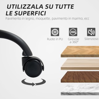 HOMCOM Ρυθμιζόμενη Καρέκλα Γραφείου με Κλίση, από Συνθετικό Δέρμα ... HOMCOM Ρυθμιζόμενη Καρέκλα Γραφείου με Κλίση, από Συνθετικό Δέρμα ...