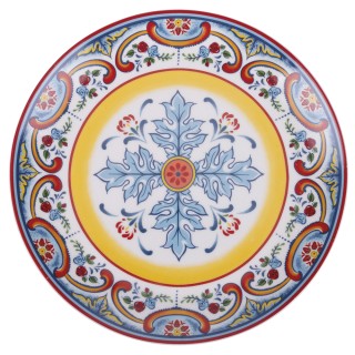 Villa DEste Σετ 6 τμχ  Πιατέλα φρούτων από πορσελάνη με άνθινη διακ...