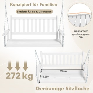 Costway Κούνια Βεράντας Εξωτερικού Χώρου από Φυσικό Ξύλο Λεύκας γι... Costway Κούνια Βεράντας Εξωτερικού Χώρου από Φυσικό Ξύλο Λεύκας γι...