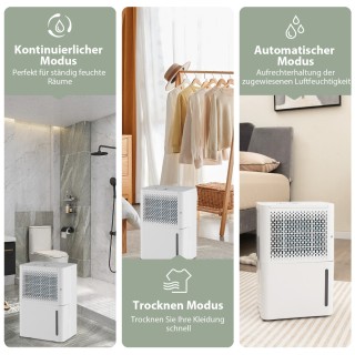 Costway  Αφυγραντήρας 12L/Ημέρα με Χρονοδιακόπτη 24Ω & Δοχείο Νερού...