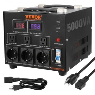 Μετασχηματιστής Τάσης VEVOR 5000W, Βαρέως Τύπου, CE Πιστοποιημένος ... Μετασχηματιστής Τάσης VEVOR 5000W, Βαρέως Τύπου, CE Πιστοποιημένος ...