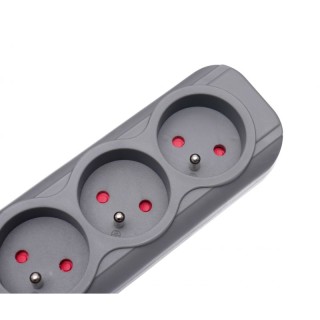 Πολύπριζο με 5 Υποδοχές + 2 Θύρες USB & Καλώδιο 1,5m Γκρι KD-4033 Πολύπριζο με 5 Υποδοχές + 2 Θύρες USB & Καλώδιο 1,5m Γκρι KD-4033