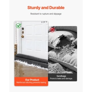 VEVOR Εμπόδια Πλημμύρας, 8 Τμχ, 480 x 435 mm, Ενεργοποιούνται με Νε...