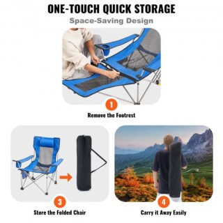 VEVOR Πτυσσόμενη Καρέκλα Κάμπινγκ 150kg Εξωτερικού Χώρου PTTYXTTY... VEVOR Πτυσσόμενη Καρέκλα Κάμπινγκ 150kg Εξωτερικού Χώρου PTTYXTTY...