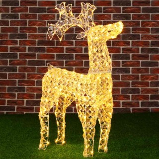 BAKAJI Ρέννα Νάταλιτσα Φωτεινή 3D από Ακρυλικά Κρύσταλλα 200 LED Θε... BAKAJI Ρέννα Νάταλιτσα Φωτεινή 3D από Ακρυλικά Κρύσταλλα 200 LED Θε...