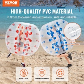VEVOR Φουσκωτές Μπάλες Σύγκρουσης 2-Pack, 1.2M για Έφηβους QSNKCQP... VEVOR Φουσκωτές Μπάλες Σύγκρουσης 2-Pack, 1.2M για Έφηβους QSNKCQP...