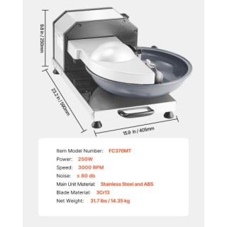VEVOR Επεξεργαστής Τροφίμων 3000RPM Ανοξείδωτο Ατσάλι SNQSJ250WQX... VEVOR Επεξεργαστής Τροφίμων 3000RPM Ανοξείδωτο Ατσάλι SNQSJ250WQX...