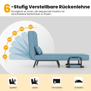 Πολυμορφικός Καναπές-Κρεβάτι με 6-θέση για Πλάτη 79 x 65 x 79 cm Τυ... Πολυμορφικός Καναπές-Κρεβάτι με 6-θέση για Πλάτη 79 x 65 x 79 cm Τυ...