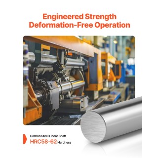 VEVOR Ράβδος Γραμμικής Κίνησης 25mm x 1000mm, Άξονας SFC25 από Άνθρ... VEVOR Ράβδος Γραμμικής Κίνησης 25mm x 1000mm, Άξονας SFC25 από Άνθρ...