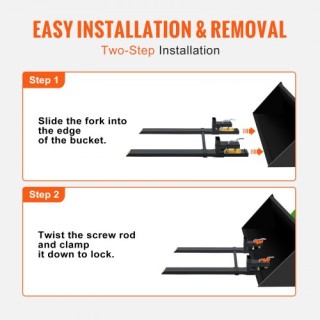 Περόνες Παλετών VEVOR 2000 lbs, 43 με Ρυθμιζόμενη Μπάρα Σταθεροποίη... Περόνες Παλετών VEVOR 2000 lbs, 43 με Ρυθμιζόμενη Μπάρα Σταθεροποίη...