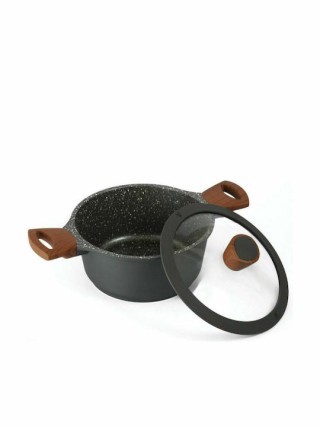 ESTIA Αντικολλητική Κατσαρόλα Stone 28cm από Χυτό Αλουμίνιο, 6.7lt ...