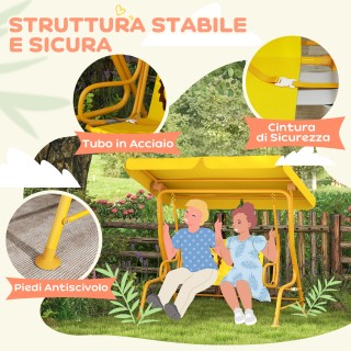 AIYAPLAY Παιδική Κούνια Εξωτερικού Χώρου με 2 Θέσεις, Ρυθμιζόμενο Σ... AIYAPLAY Παιδική Κούνια Εξωτερικού Χώρου με 2 Θέσεις, Ρυθμιζόμενο Σ...