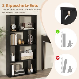 Costway Ράφι Βιβλίων με 4 Επίπεδα και 8 Θήκες, Κυβικό Ράφι 60 x 20 ... Costway Ράφι Βιβλίων με 4 Επίπεδα και 8 Θήκες, Κυβικό Ράφι 60 x 20 ...