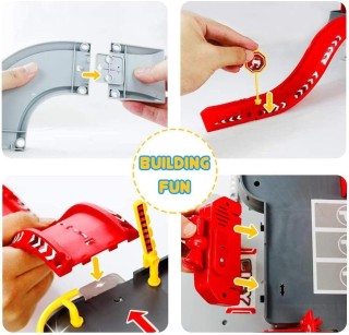 BAKAJI Γκαράζ Σταθμός Πυροσβεστικής Φώτα Ήχοι + Οχήματα Ελικόπτερο... BAKAJI Γκαράζ Σταθμός Πυροσβεστικής Φώτα Ήχοι + Οχήματα Ελικόπτερο...