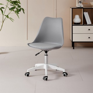 Shally Dogan Εργονομική Γκρι Καρέκλα Γραφείου με Ρόδες για Στούντιο...