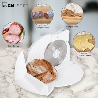 Ηλεκτρικός Κόφτης Τροφίμων - Αλλαντικών 180W Λευκό AS2958 Clatronic