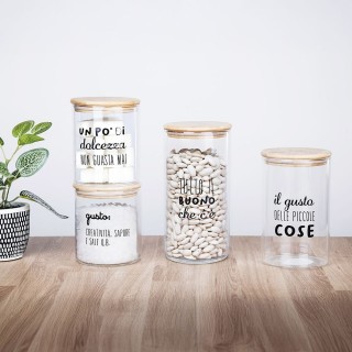 Galileo Γυάλινο δοχείο από βοριοπυριτικό γυαλί 750 ml με καπάκι από...