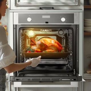 VEVOR Εντοιχιζόμενος Ηλεκτρικός Φούρνος 24 με 9 Λειτουργίες 2.68 Cu...