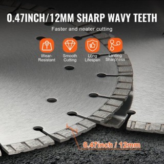 Δίσκος Διαμαντιών VEVOR 14 για Σκυρόδεμα - Υγρή/Ξηρή Κοπή JGSQGJP3... Δίσκος Διαμαντιών VEVOR 14 για Σκυρόδεμα - Υγρή/Ξηρή Κοπή JGSQGJP3...