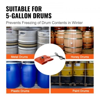 VEVOR Θερμαντήρας Μεταλλικού Δοχείου 5 Γαλονιών 800W 7.75 86-302℉ Ρ... VEVOR Θερμαντήρας Μεταλλικού Δοχείου 5 Γαλονιών 800W 7.75 86-302℉ Ρ...