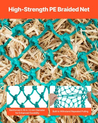 VEVOR Δίχτυα Τροφής για Άλογα - 4 Τεμάχια PE με Καραμπίνερ MGCWXWYY...