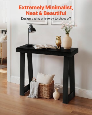 VEVOR Ξύλινη Κονσόλα 91.5 x 30.5 x 81 cm, Μαύρο BSXGZEKXDFDC2HZOH001V0
