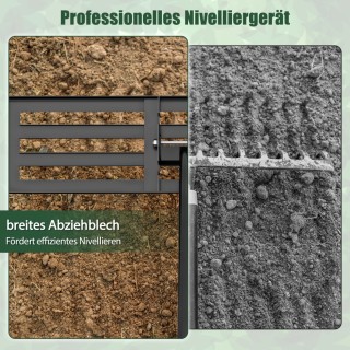 Costway Εργονομική Μεταλλική Τσουγκράνα Εξομάλυνσης Χλοοτάπητα Μαύρ... Costway Εργονομική Μεταλλική Τσουγκράνα Εξομάλυνσης Χλοοτάπητα Μαύρ...