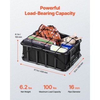 VEVOR Μεσαίο Καλάθι Ποδηλάτου με Δίχτυ και Αδιάβροχο Κάλυμμα CKHXJS... VEVOR Μεσαίο Καλάθι Ποδηλάτου με Δίχτυ και Αδιάβροχο Κάλυμμα CKHXJS...