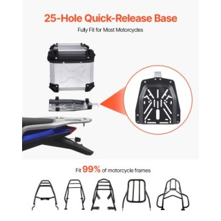 VEVOR Ανθεκτικό Αλουμινένιο Σακίδιο 45L με Δερμάτινη Επένδυση MTCJS...