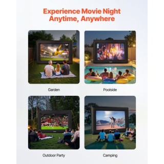 VEVOR Φουσκωτή Οθόνη Κινηματογράφου 16 ft 16:9 με Φορητή Τσάντα XCQ...