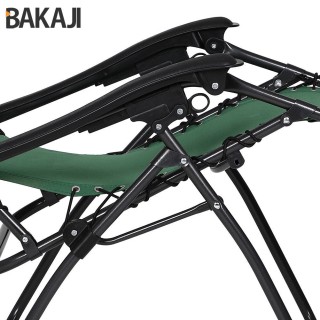 BAKAJI Καρέκλα Κήπου Πολυθρόνα Χαλάρωσης Πτυσσόμενη Μηδενικής Βαρύ... BAKAJI Καρέκλα Κήπου Πολυθρόνα Χαλάρωσης Πτυσσόμενη Μηδενικής Βαρύ...
