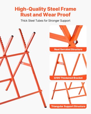 VEVOR Δίδυμο Ρυθμιζόμενων Ιπποδύναμων Βαρέος Τύπου 260 lbs Φορτίο J...