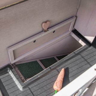 PawHut Διώροφη Ξύλινη Κουνελοτροφική Μονάδα με Ανοιγόμενη Στέγη, Τα... PawHut Διώροφη Ξύλινη Κουνελοτροφική Μονάδα με Ανοιγόμενη Στέγη, Τα...