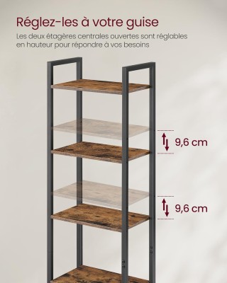 Βιβλιοθήκη-Ραφιέρα 6 Επιπέδων με Πόρτα με Μεταλλικό Σκελετό και Ρ... Βιβλιοθήκη-Ραφιέρα 6 Επιπέδων με Πόρτα με Μεταλλικό Σκελετό και Ρ...