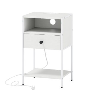 Costway Βιομηχανικό Κομοδίνο με Σταθμό Φόρτισης και Άνοιγμα Ραφιού,...