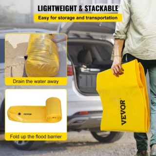Σάκος Πλημμύρας VEVOR, 24 ft x 12 in, Επαναχρησιμοποιούμενοι Σωλήνε...