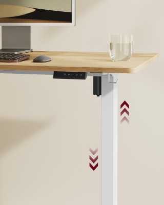 VASAGLE Λευκός Ηλεκτρικός Ρυθμιζόμενος Σκελετός Γραφείου Stand-Sit ...