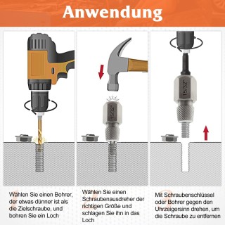 Costway Σετ Εξολκέων Βιδών 27 Τεμαχίων με Θήκη Επαγγελματικό Σετ Αρ...