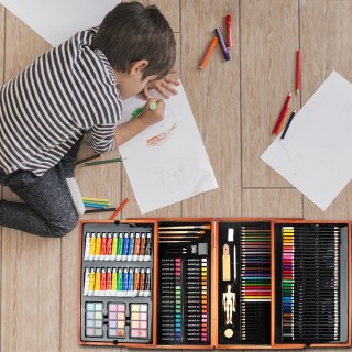 BAKAJI Ξύλινη Κασετίνα Καλλιτέχνη XXL με 185 Αξεσουάρ Επαγγελματικ... BAKAJI Ξύλινη Κασετίνα Καλλιτέχνη XXL με 185 Αξεσουάρ Επαγγελματικ...