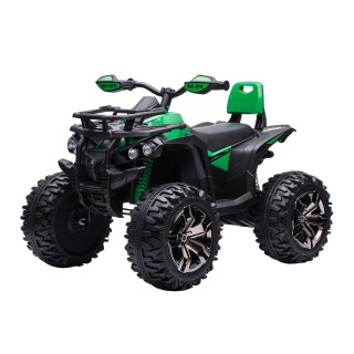 HOMCOM 12V Electric Kids Quad με λειτουργικούς προβολείς και πεντάλ...