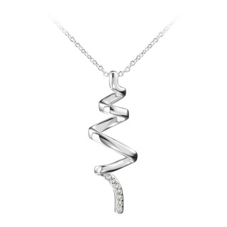 So Charm Κολιέ Διακοσμημένο με Κρύσταλλα Swarovski, Ασημί BS1549-AR...