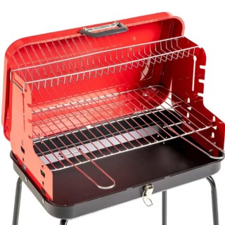 BAKAJI Φορητή ψησταριά βαλίτσα με σχάρα από ατσάλι 50x36x81cm για κ...