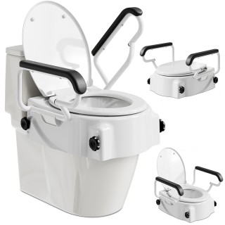 BAKAJI Ανυψωτικό Κάθισμα Τουαλέτας με Υποβοηθούμενα Μπράτσα και Χει...