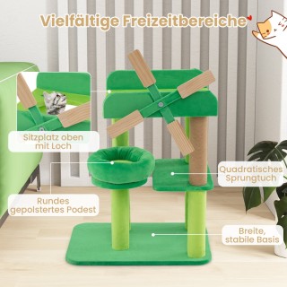 Costway Πολυτελές Ονυχοδρόμιο Γάτας με Πολλαπλά Επίπεδα και Περιστρ... Costway Πολυτελές Ονυχοδρόμιο Γάτας με Πολλαπλά Επίπεδα και Περιστρ...