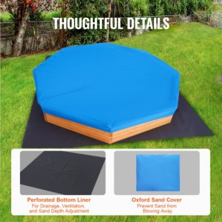 Ξύλινη Αμμοδόχος VEVOR με Κάλυμμα Οκταγωνική για Εξωτερικό Χώρο Ηλι... Ξύλινη Αμμοδόχος VEVOR με Κάλυμμα Οκταγωνική για Εξωτερικό Χώρο Ηλι...