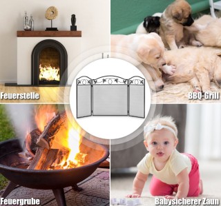 Πτυσσόμενο Προστατευτικό Τζακιού με 3 Πάνελ για Μωρά & Κατοικίδια H... Πτυσσόμενο Προστατευτικό Τζακιού με 3 Πάνελ για Μωρά & Κατοικίδια H...