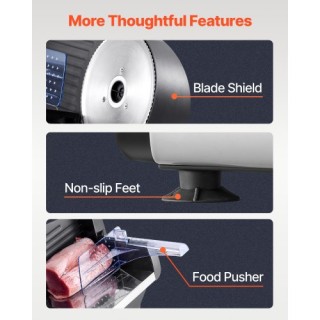 VEVOR Κοπτική Μηχανή Κρέατος 180W 7.5 Ηλεκτρική Συσκευή Ντελικατέσε...