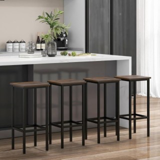 Σετ  4 τμχ  Σκαμπό Μπαρ COSTWAY JV11177CF