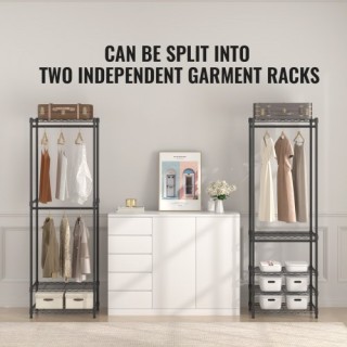 VEVOR Βαρέως Τύπου Ράφι Ρούχων με Ρόδες, Ρυθμιζόμενη Ντουλάπα, 800... VEVOR Βαρέως Τύπου Ράφι Ρούχων με Ρόδες, Ρυθμιζόμενη Ντουλάπα, 800...